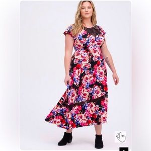 Torrid Midi Studio Knit Asymmetrical Dress